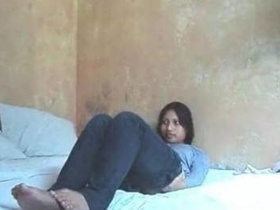 Passionate couple enjoys hotel room sex with loud moans