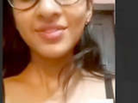 A beautiful woman flaunts her body on video call