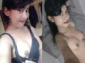 Pretty girl Anjali teases with her breasts and masturbates