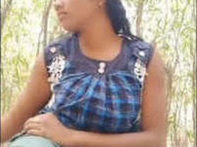 Desi blonde girl gets wild in the jungle with her boyfriend