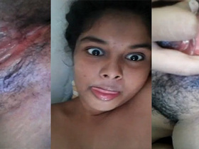 Naughty girl flaunts her intimate area