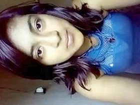 College girl flaunts her attractive body in a video
