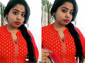 Indian babe Sridevi Thyagarajan's big boobs and cleavage get penetrated