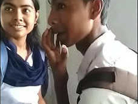 Kissing and cuddling in a steamy Desi college romance