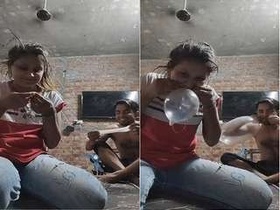 Condom play and romance with a desi Mistress