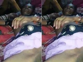 Desi wife gets anal pleasure from her husband in the backyard