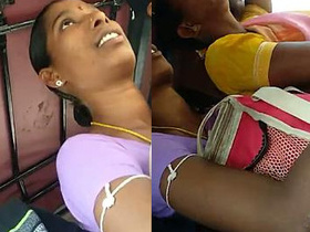 The crowd benefits from a familiar hand rubbing boobs