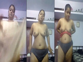 South Indian girl gets paid for striptease video
