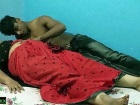 Indian Bhabhi and her half-brother indulge in steamy night-time sex