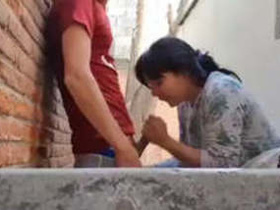 Desi hottie enjoys outdoor oral and vaginal sex