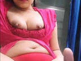 Stunning Bhabhi bares her breasts and intimate area on camera