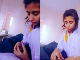 Beautiful Indian woman pleasuring herself