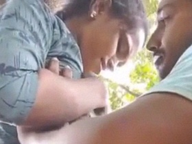 Indian college students' wild playground sex on video