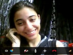 Adorable girl pleasures herself on camera