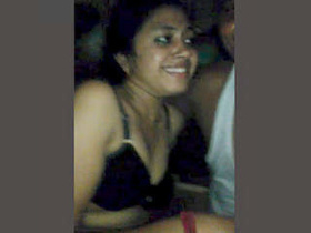 Tamil couple shares romantic moments and a boob show