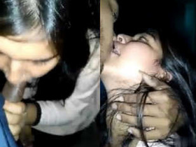 Desi couple engages in outdoor sex at night