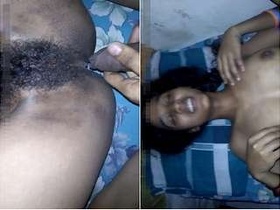 Indian girl with a cute face enjoys anal sex with her partner