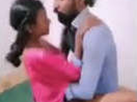 Indian Tamil couple has steamy standing sex