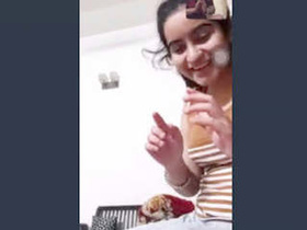 Indian girl gets roughed up by her partner in this steamy video