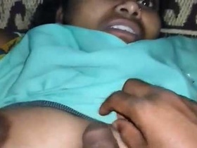 Dehati's big boobs bounce while she gets fucked on camera