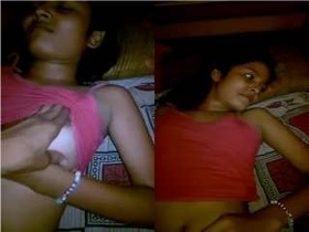 Lover captures the moment of a cute Indian girl giving oral pleasure