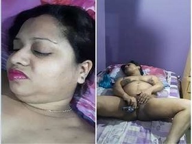 Chocolate-skinned Desi bhabhi indulges in steamy foreplay and sex