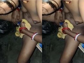 Bhabhi's post-sex cleanup ritual