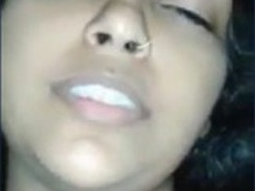 Adorable Indian girl shows off her body in a nude selfie video