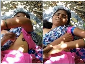 Desi's secret rendezvous with her lover in the village