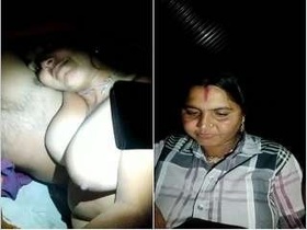 Desi couple's exclusive romance: Husband flaunts wife's breasts