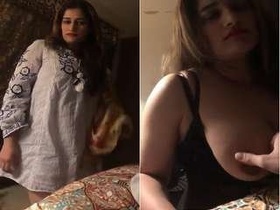 Indian wife flaunts her breasts to her NRI husband in steamy video
