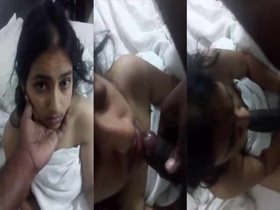 Telugu girlfriend performs oral sex and sends MMS video
