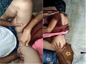 Exclusive Desi threesome with amateur couple