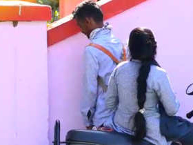 Indian couple's passionate outdoor encounter