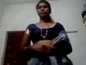 Sari's solo performance: Nude selfie and sensual undressing