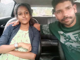 Desi couple has passionate sex in the car