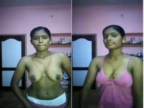Indian wife flaunts her tits in exclusive amateur porn video