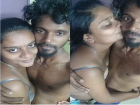 Amateur Indian couple shares a passionate romance in exclusive video