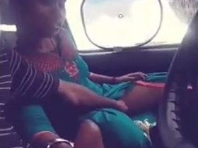 Tamil couple's romantic foreplay and outdoor sex in the car