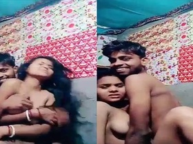 Indian village girl with big boobs gets naughty on camera