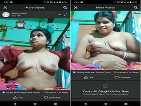 Exclusive video of Indian bhabhi exposing her breasts and vagina