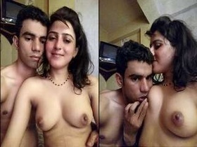 Indian college girl gives a blowjob and gets fucked hard