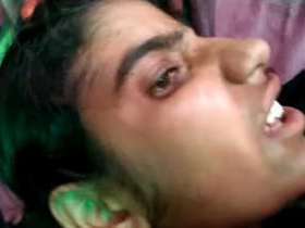 Indian woman gets doggy style fucked