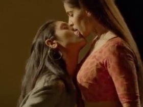 Sensual Lesbian Kissing Scene: A Steamy Video of Indian Women