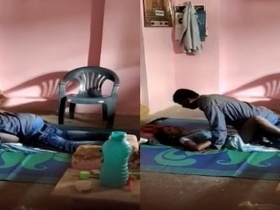 Desi village wife gets naughty with black lover