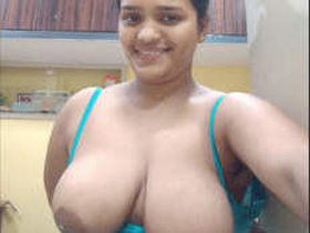 Part 2 of a video featuring a horny desi girl with big boobs