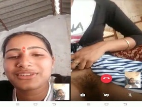 An Indian woman from a village displays her genitals on a WhatsApp video call