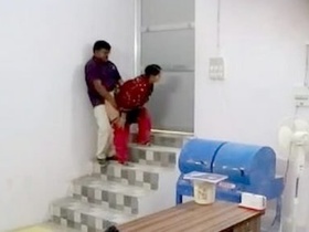 Caught in the act: Office couple caught on camera by their boss