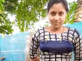 Indian girl takes nude selfies after bathing in the forest