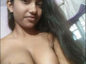 Desi girl masturbates and licks her pussy in video call